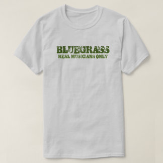 Bluegrass音楽実在ミュージシャンのみラフ文字 Tシャツ