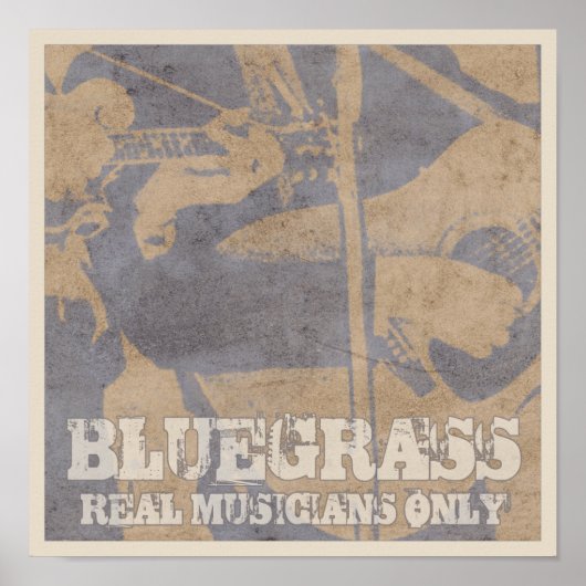 Bluegrass音楽実在ミュージシャンのみ動揺して ポスター (正面)