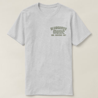 Bluegrass音楽実在ミュージシャンのみ古い文字 Tシャツ
