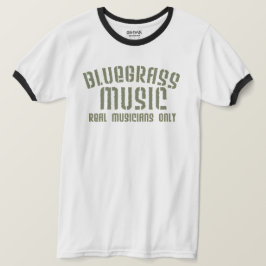 Bluegrass音楽実在ミュージシャンのみ古い文字 Tシャツ