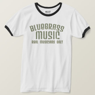 Bluegrass音楽実在ミュージシャンのみ古い文字 Tシャツ