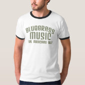 Bluegrass音楽実在ミュージシャンのみ古い文字 Tシャツ (正面)