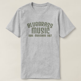 Bluegrass音楽実在ミュージシャンのみ古い文字 Tシャツ