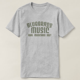 Bluegrass音楽実在ミュージシャンのみ古い文字 Tシャツ