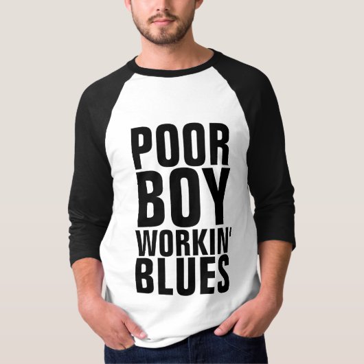BLUEGRASS音楽Tシャツを働く貧しい少年 Tシャツ (正面)