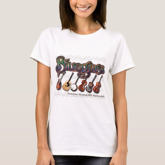 "Bluegrass - "米国製100% Tシャツ (正面)