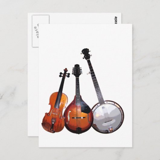 Bluegrass Band Filtered ポストカード (正面/裏面)