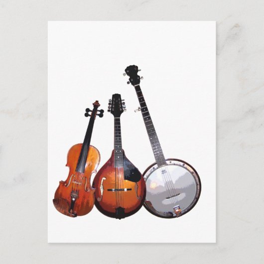 Bluegrass Band Filtered ポストカード (正面)