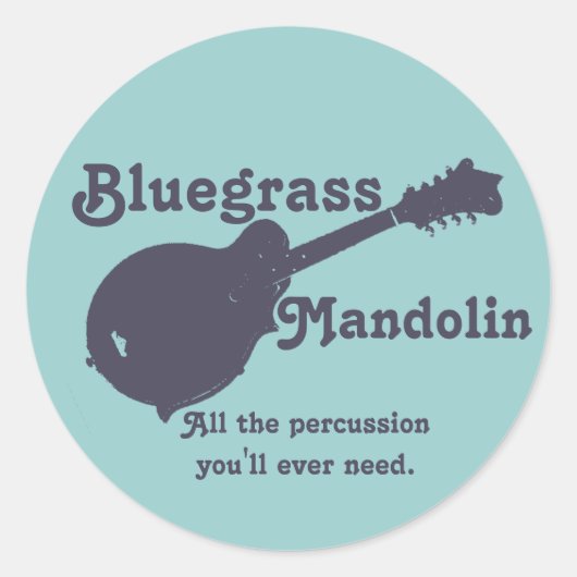 Bluegrass Mandolin – 必要なすべてのパーカッション ラウンドシール (正面)