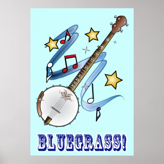 Bluegrass Music with Banjo ポスター (正面)