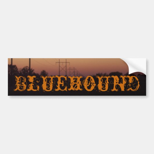 Bluehoundのバンパー バンパーステッカー (正面)