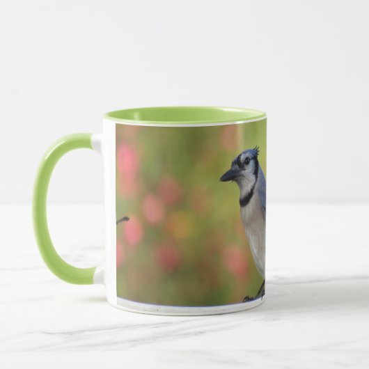 BlueJayかわいらし Mug - Backyard Birds マグカップ (左)