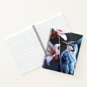 Bluejayと花 ノートブック (内部)