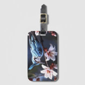 Bluejayと花 ラゲッジタグ (正面縦)