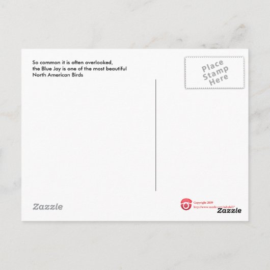 Bluejayはがき ポストカード (裏面)