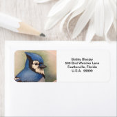 Bluejay差出人住所ラベルブルージェイバード ラベル (インサイチュ)