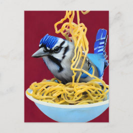Bluejay食べ物のスパゲッティ葉書 ポストカード