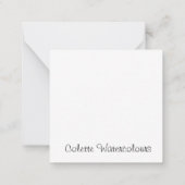 『Bluejay』考えのカード ノートカード (裏面)