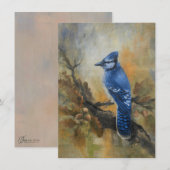 Bluejay "Jaybird" by Jason Street サンキューカード (正面/裏面)