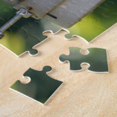 Bluejay Perched on Birdfeeder ジグソーパズル (側面)