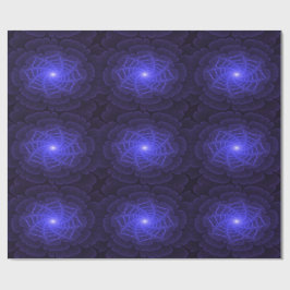 BlueLotus Fractal Flower Wrapping Paper ラッピングペーパー