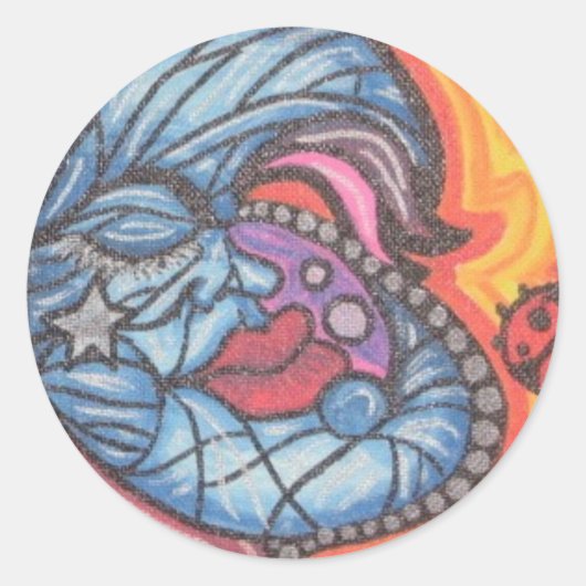 BlUeMoOn ラウンドシール (正面)