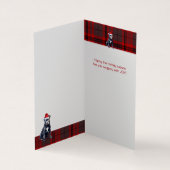 Bluenose Pitbull Dog Holiday Red Plaid Christmas (内部)