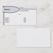 BlueOvalGravel、 名刺 (正面/裏面)