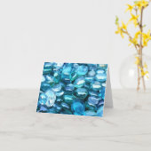 BluePebles折り畳みグリーティングカード カード (黄色い花)