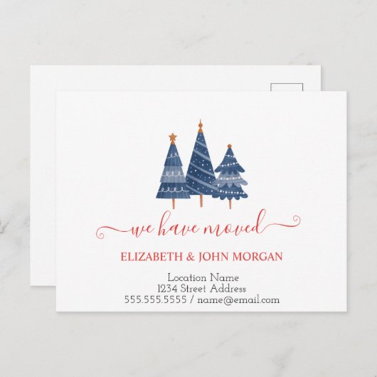 BluePineの木々が発表を移動 案内ポストカード (正面/裏面)