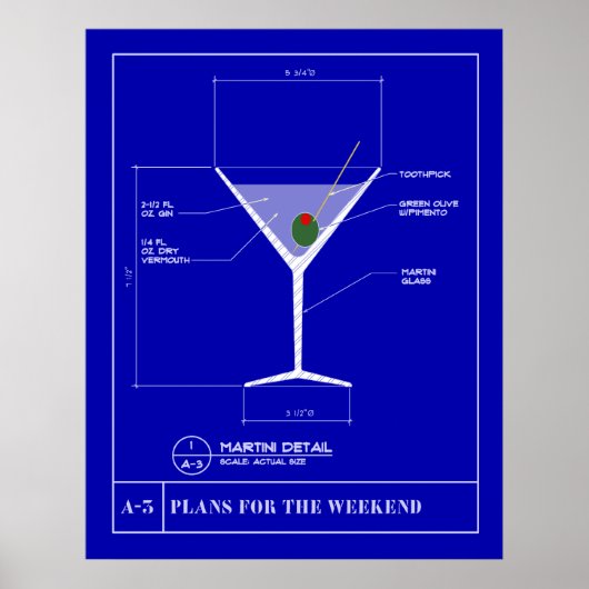 Blueprint for a Martini ポスター (正面)