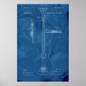 Blueprint Guitar Patent ポスター (正面)