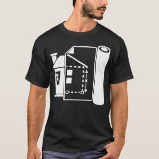 Blueprint House Architect 1 Tシャツ