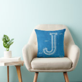 Blueprint Monogram Letter J クッション (椅子)