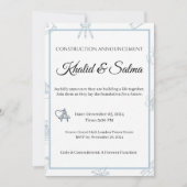 Blueprint of Love: Construction Theme Wedding Invi 招待状 (正面)