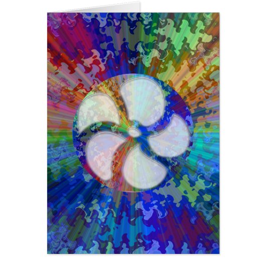 BlueRayの虹の花柄のチャクラ (正面)