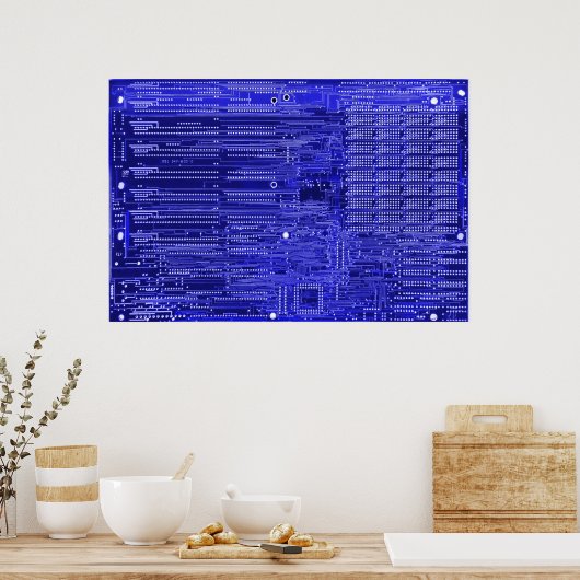 blueray – 電子回路基板 ポスター (キッチン)