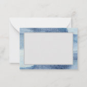 "Blues'絵画":オリジナル抽象芸術アートノートカード ノートカード (裏面)