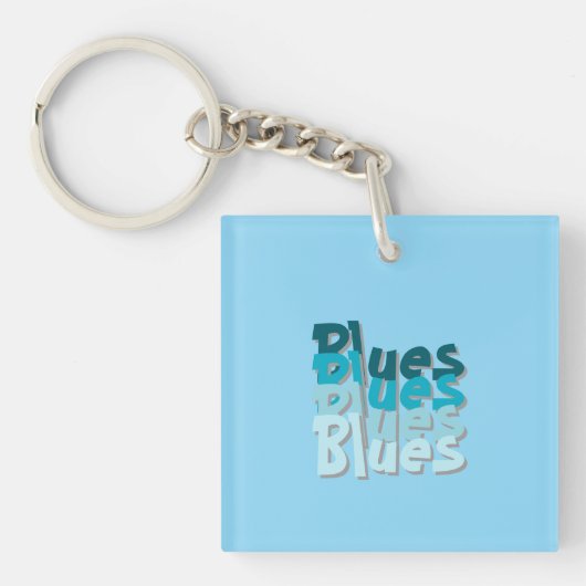 Blues Acrylic Keychain キーホルダー (正面)