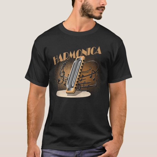 Blues Harmonica mouth organ harmonicist Tank Top Tシャツ (正面)