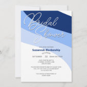 Blues Navy Carolina Robins Egg Horizontal Streams  招待状 (正面)