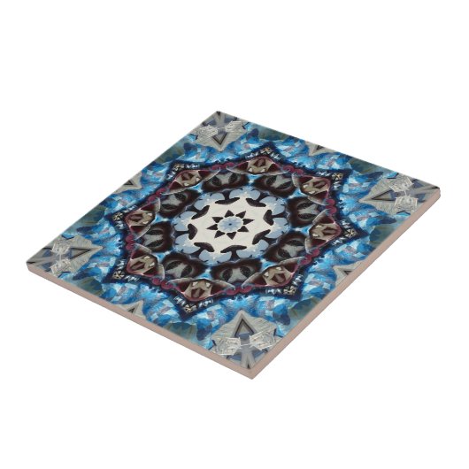 Blues Octagon Kaleidoscope タイル (側面)