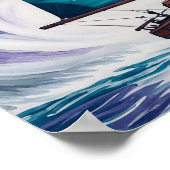BlueSailBoat ポスター (角)