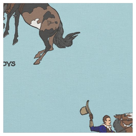 BlueSkyのカウボーイ ファブリック (クローズアップ)