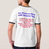 Bluesmenバンド旅行のワイシャツ Tシャツ (裏面)