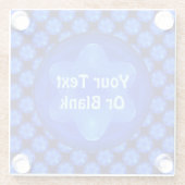 Bluestarフラクタル ガラスコースター (裏面)