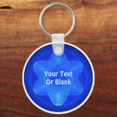 Bluestarフラクタル キーホルダー (正面)