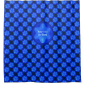 Bluestarフラクタル シャワーカーテン (正面)