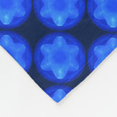 Bluestarフラクタル フリースブランケット (角)
