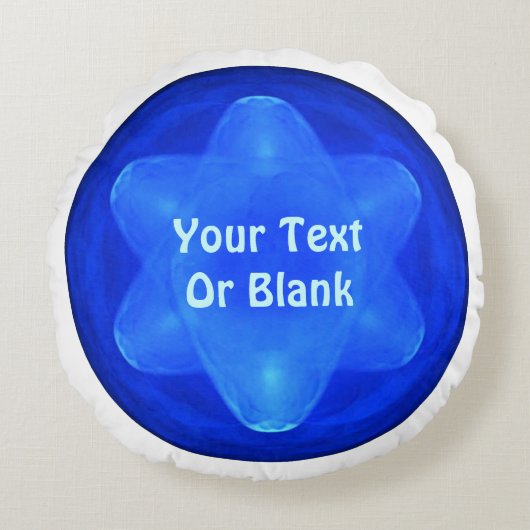 Bluestarフラクタル ラウンドクッション (正面)